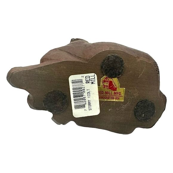 Red Mill Mfg Laying Horse Figurine 1989 Vintage Decorative Sculpture Preowned - Picture 4 of 5